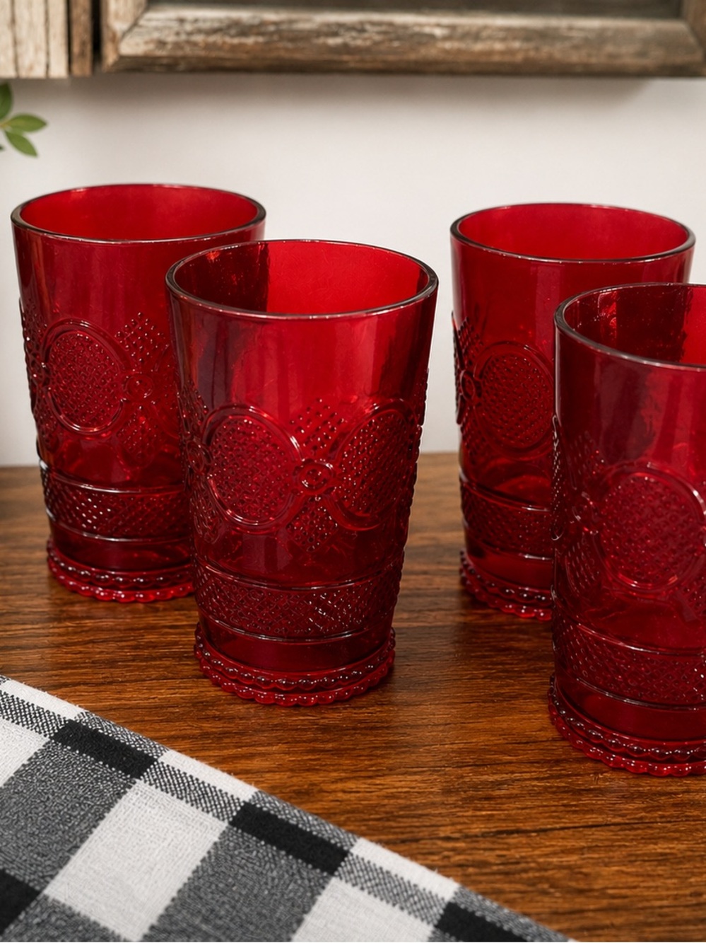 Vintage Red Glasses